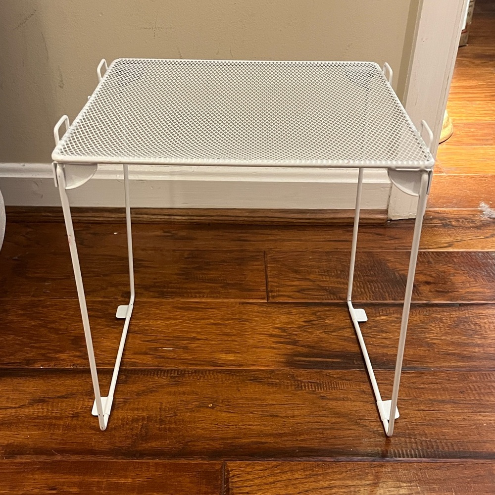 Sturdy Metal White Locker Shelf. Fits 12” Width Lockers. Holds up to 50-100lbs.